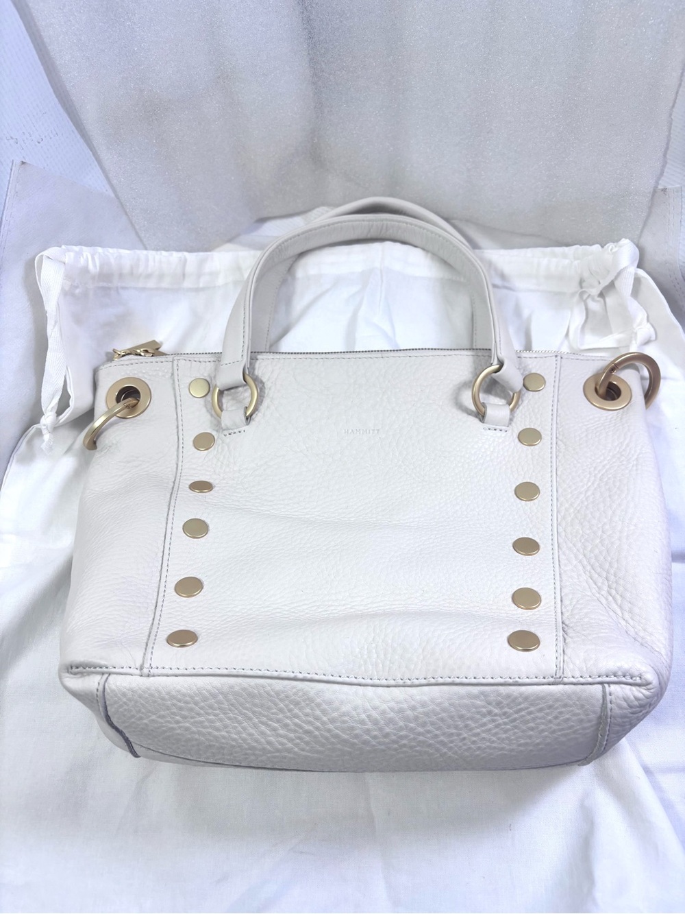 Hammitt Daniel Calla Bag. Lily White/Brushed Gold. - Picture 2 of 16